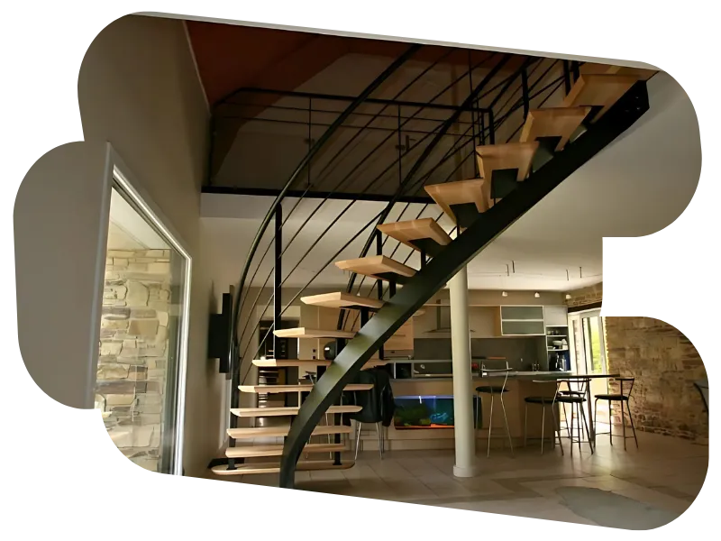 escalier sur mesure erquy